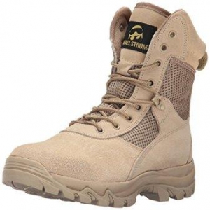 Maelstrom Men’s LANDSHIP 8 Inch Military Tactical Duty Work Boot with Zipper