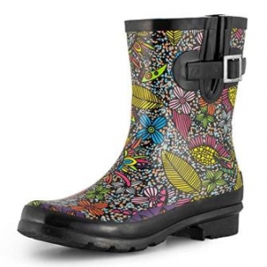 SheSole Women’s Waterproof Rubber Rain Boots